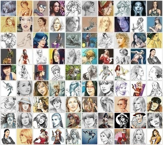 dessins de femmes - Alain Barat 